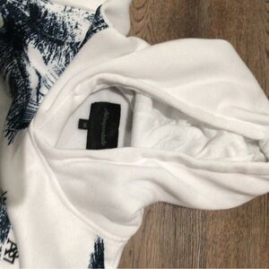 Aeropostale White and Blue palm tree Hoodie men’s